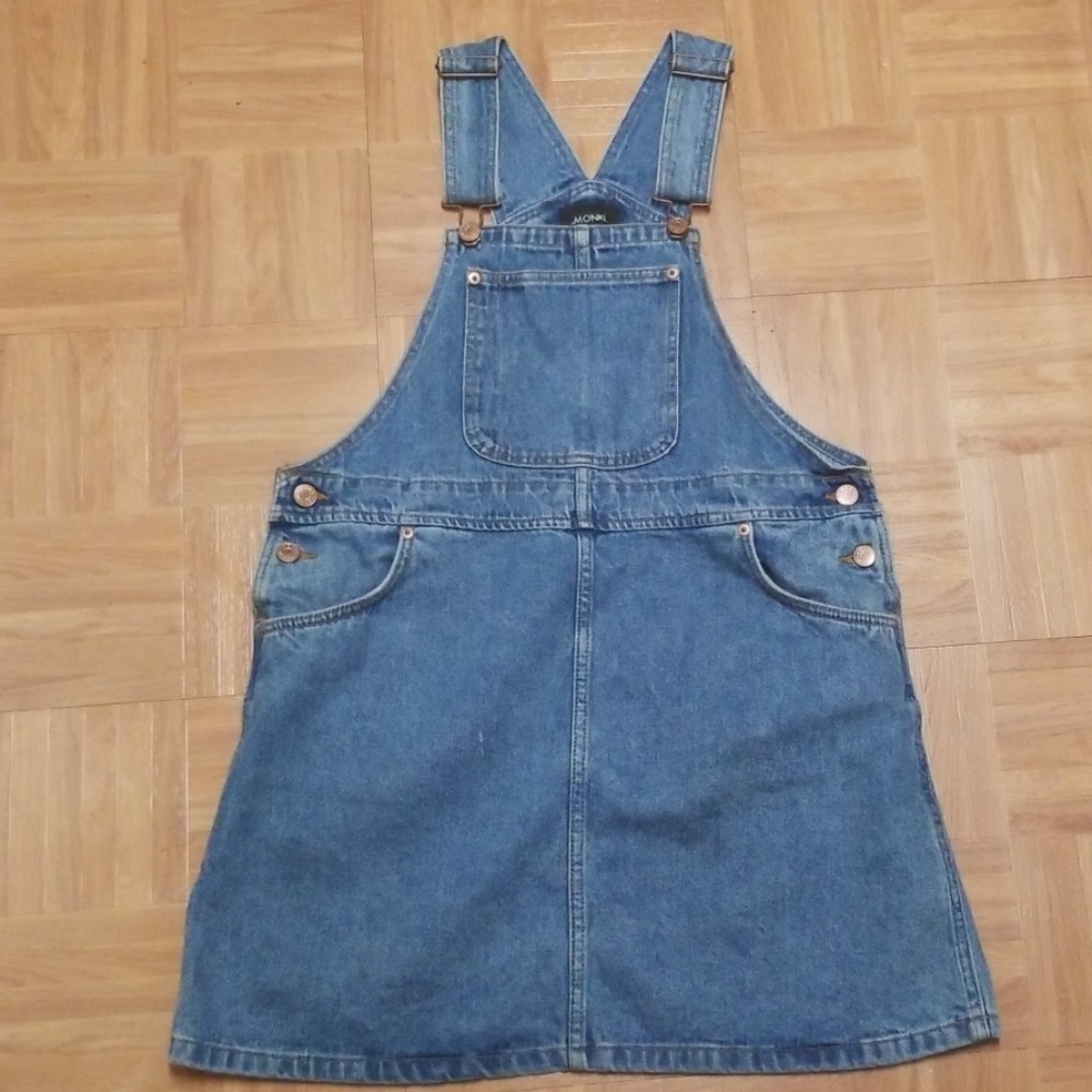 ASOS Monki overall pinafore denim dress